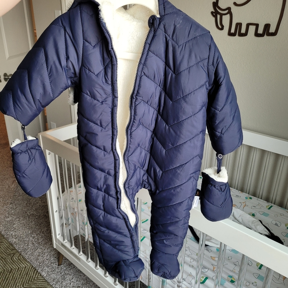 Baby snowsuit with ears